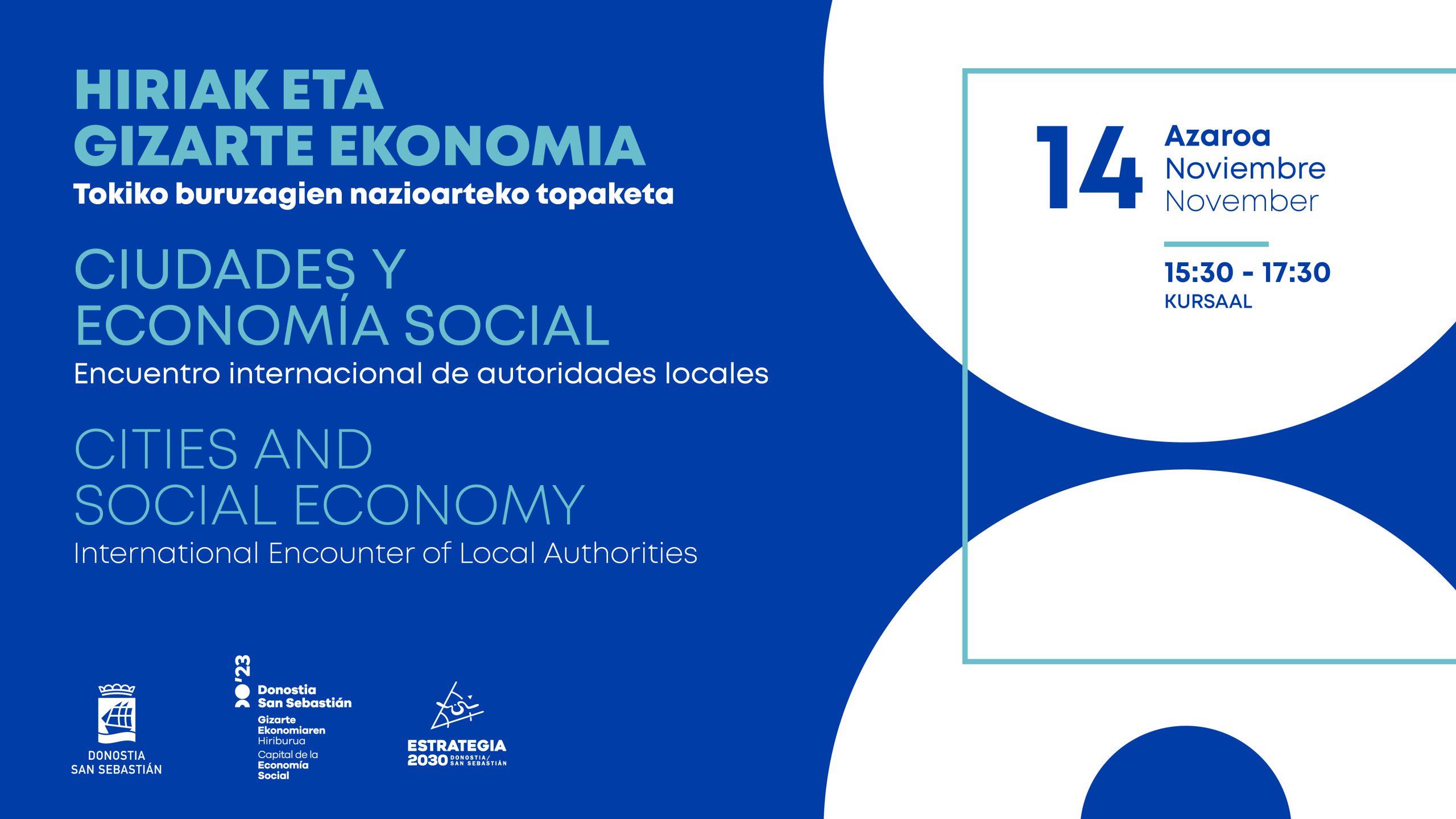 Encuentro internacional de ciudades sobre el impacto generado por la Economía Social