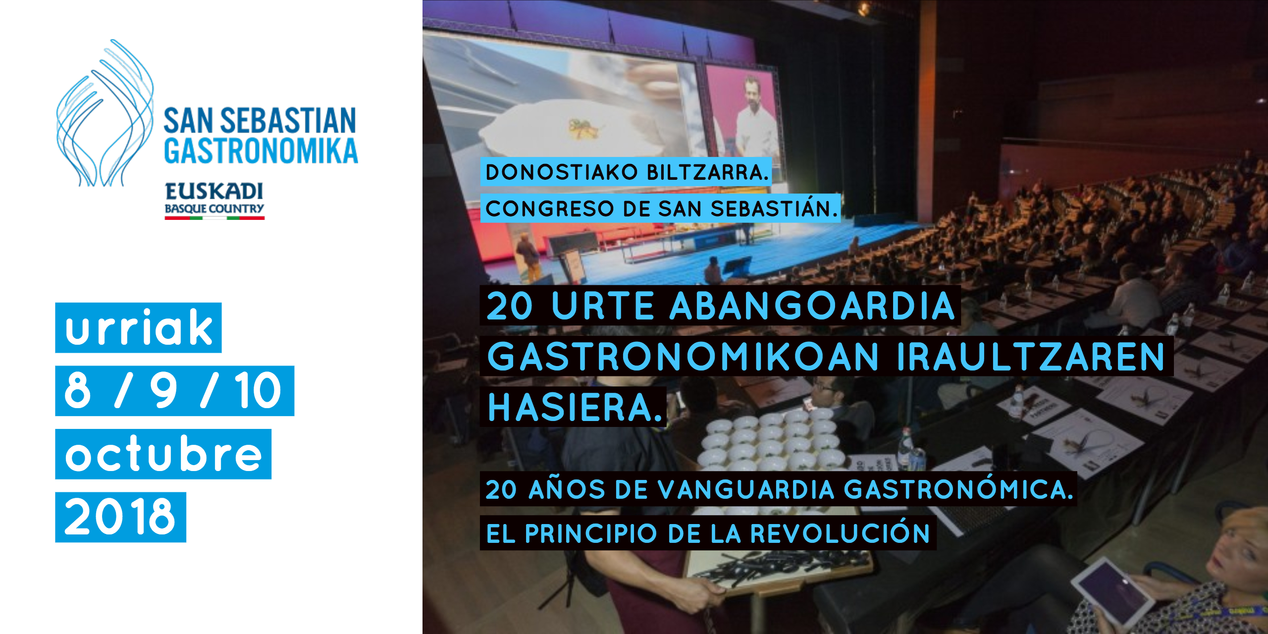 San Sebastián Gastronomika. Octubre 2018