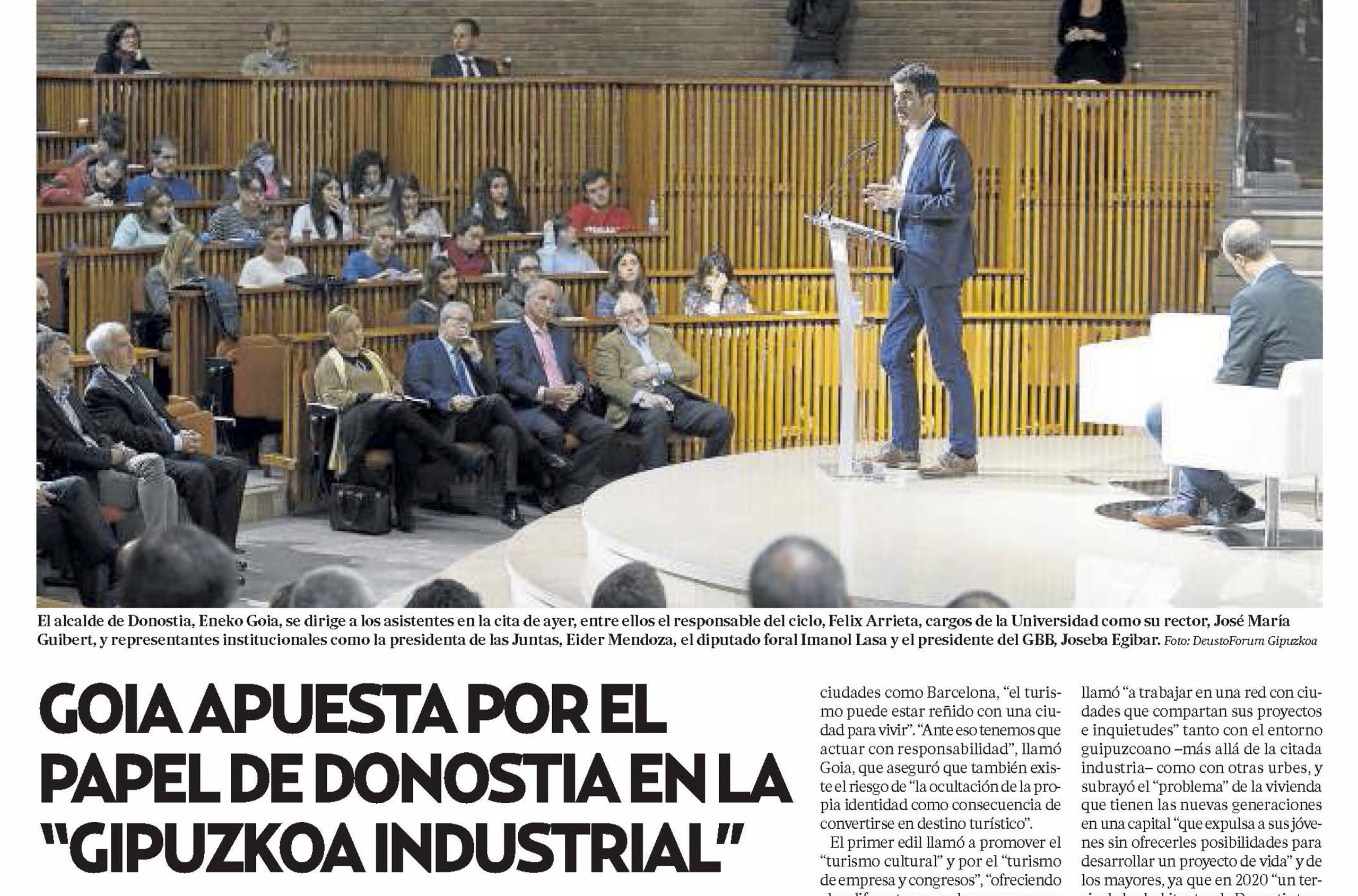Goia apuesta por la industria