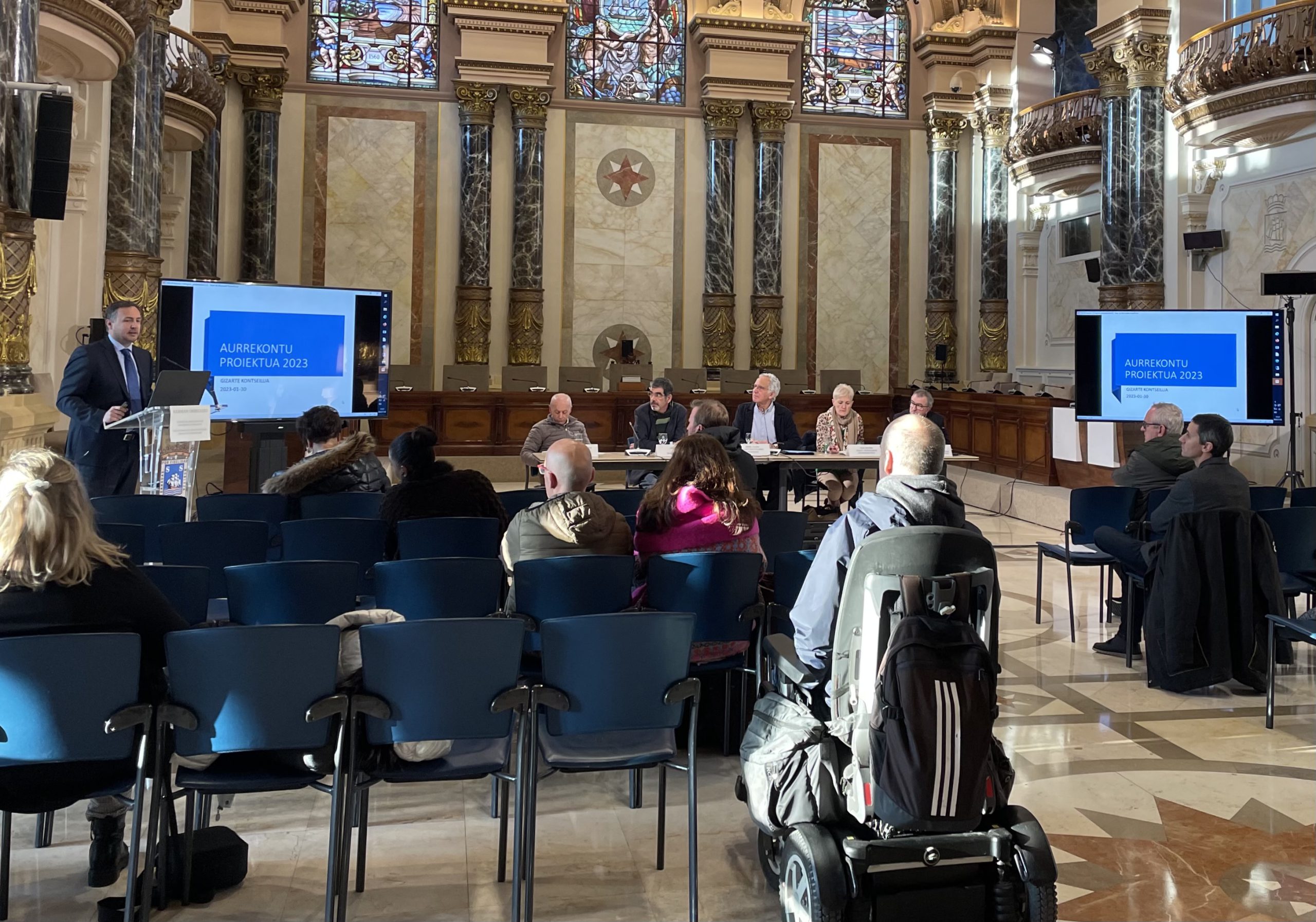El Consejo Social de Donostia / San Sebastián celebra una sesión informativa sobre los presupuestos municipales del 2023