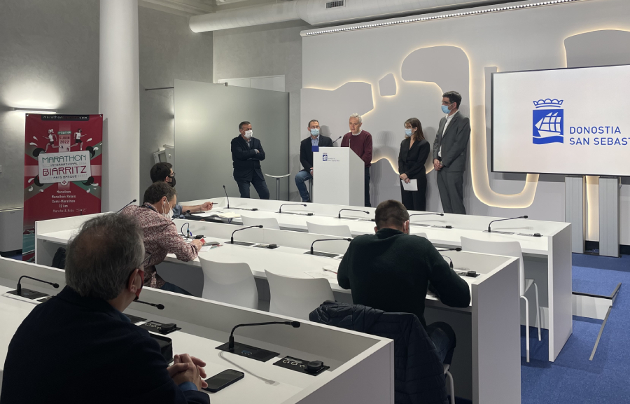 Donostia / San Sebastián acoge la presentación del I Maratón Internacional de Biarritz