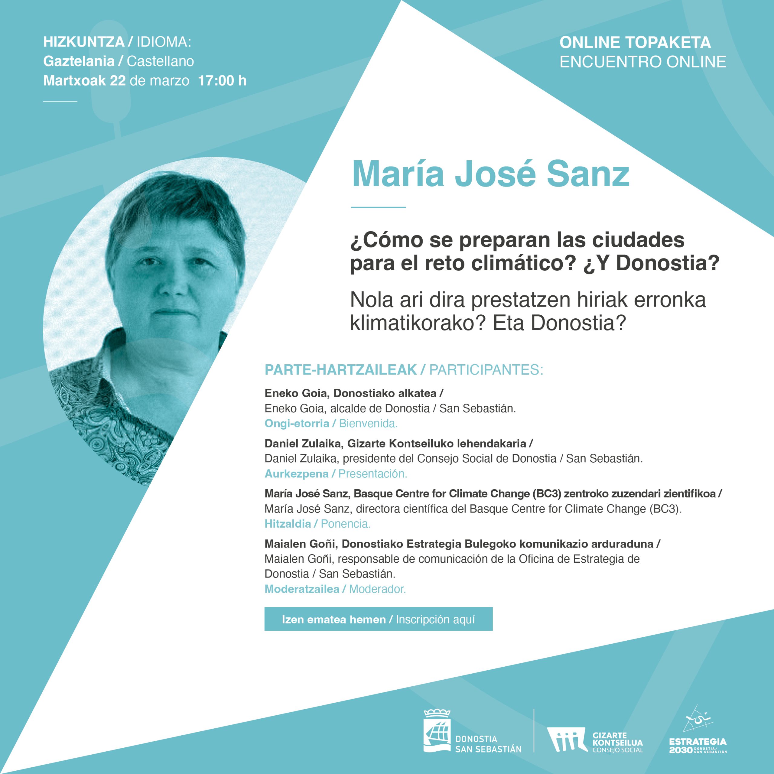 María José Sanz: Erronka Klimatikoa / Reto Climático