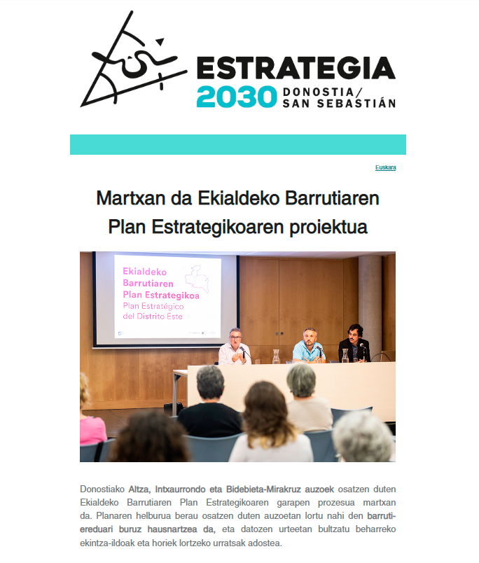 Newsletter Estrategia 2030 Ekaina / Junio 2022