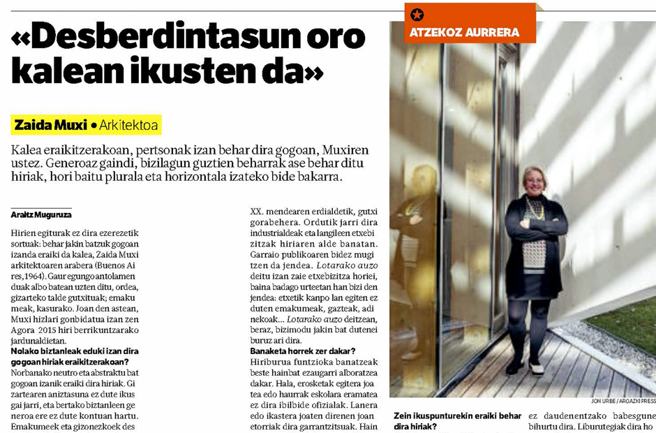 «Desberdintasun oro kalean ikusten da»